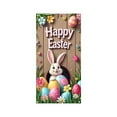 thumbnail image 2 of Easter Door Hanger and Party Backdrop with Bunnies & Eggs, Waterproof Reusable Door Curtain for Easter Decorations Indoor Outdoor, Spring Photo Background Banner, 2 of 6