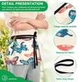 thumbnail image 4 of Yayeee Waist Apron with Pockets for Cooking Waterproof Half Server Aprons, Green Butterflies, 4 of 7