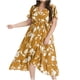 thumbnail image 1 of Vestido de mujer Sexy de moda informal con volantes de manga corta y cintura con cuello en V para mujer vestidos florales de talla grande Pompotops ghjkhdj16019, 1 of 7