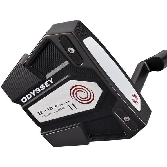 Pre-Owned Odyssey Eleven 2-Ball Tour Lined CH Red Stroke Lab PSTL Putter 30 Inch