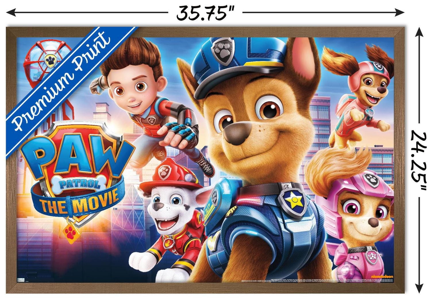 Nickelodeon Paw Patrol Movie - Theatrical Wall Poster, 22.375" x 34"