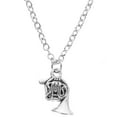 thumbnail image 3 of Miangastore Collier Statement pour Femmes en Métal Argenté 2 Pcs 9.8X0.4X0.1In, 3 of 9