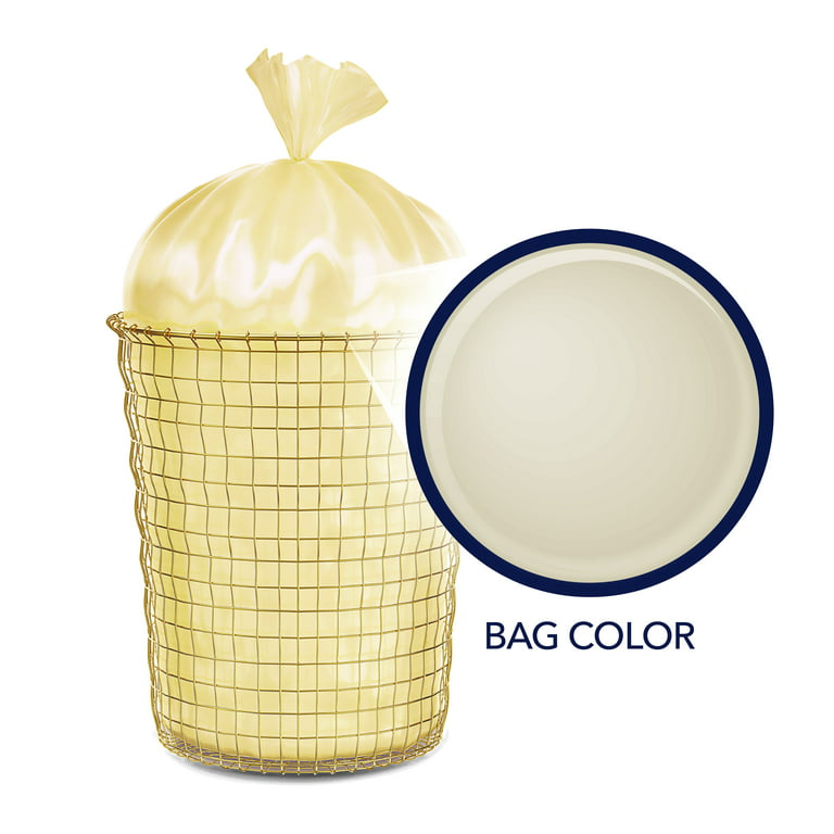 Color Scents Medium Trash Bags - 8 Gallon, 360 Total Bags (8 Packs of 45  Count), Twist Tie - Ivory bag in Vanilla Flower Scent