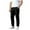 Black, variant on BELTNOV Men's Golf Pants Casual Lightweight Elastic Waist Stretch Work Dress Trousers with Pockets Gray