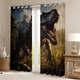 thumbnail image 2 of Erosebridal Dinosaur 30%-50% Blackout Curtains Jungle Animal Curtains 3D Dinosaur Pattern Curtains & Drapes Style Window Curtains 52''Wx84''L, 2 of 6
