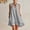 Gray, variant on FengLS Womens Summer Dresses Casual Loose Sleeveless Short Dresses Fashion Flowy Ruffled Hem Mini Dresses Solid Color A-Line Beach Sundresses