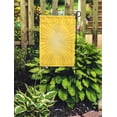 thumbnail image 2 of SIDONKU Orange Starburst Abstract Yellow Rays CMYK Burst Beam Beautiful Bright Garden Flag Decorative Flag House Banner 28x40 inch, 2 of 2