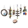 thumbnail image 4 of 8pcs / Set JUGUETES DE AVES Accesorios De Jaula De Pájaros De Natural Birds Chew Hanging Toys Yinane Juguetes para masticar pájaros loro, 4 of 8
