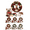 02# Reindeer, variant on 3D Fabric Poke Wreath DIY Kit – Multiple Designs Available, No-Sew Christmas Wreath Craft Kit, Beginner-Friendly Fabric Art Kit for Door Decor Gift,Santa