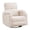 Chenille White, variant on Rhevoy Adult Chenille Living Room Nursing Adjustable Armrests and Power Swivel Recliners, White