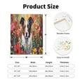 thumbnail image 2 of Sikiie Colorful Flower Dog Print Canvas Decorative Hanging Painting, Anti-shrinkage Hanging Frame, Suitable for Home, Office Wall Decorations, 2 of 6
