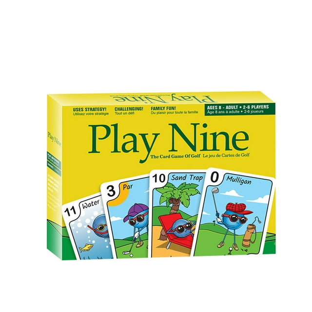 Play Nine Golf Card Game - Strategic Family Game for Couples, Kids, Teens and Adults, Perfect for Game Night and Parties, Fun and Exciting with Easy Play A Card Game for Playing Nine Golf.
