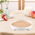 thumbnail image 2 of Scandinavian-Inspired Plastic Tea Tray for Living Room, Multi-Purpose Rectangle Serving Tray for Cups, Snacks, and Fruits, Lightweight and Space-Saving Design, 2 of 4