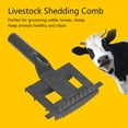 thumbnail image 4 of Livestock Shedding Comb Itch Relief Metal Cow Hair Brush Grooming Tools, Gentle Cleaning Easy To Use Itch Relief Comfortable Grooming Experience, Multifunctional Use for Large, 4 of 7