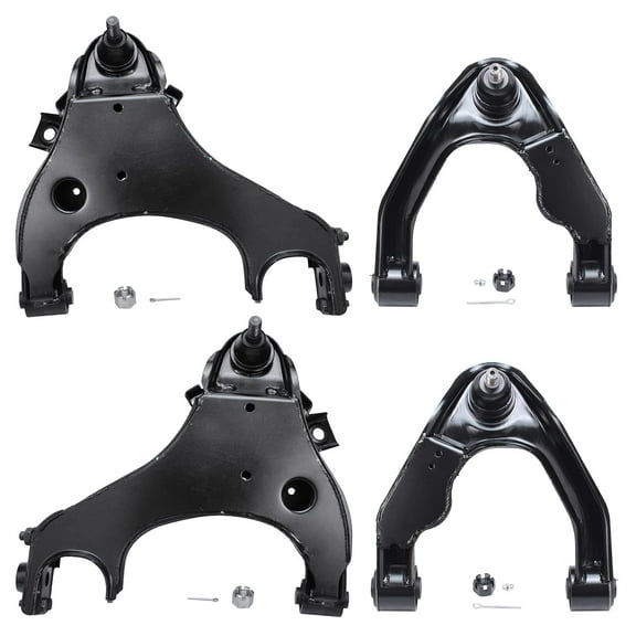 Detroit Axle - Front Upper and Lower Control Arms for 2000-2004 Nissan Xterra - [2000-2004 Frontier V6 3.3L]