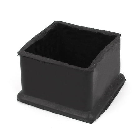 Unique Bargains Home Furniture Table Leg Square Rubber Foot Covers