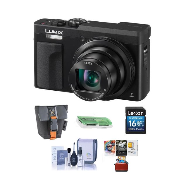 Panasonic Lumix DCZS70 Digital Point & Shoot Camera, Black Bundle