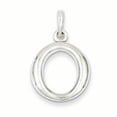 thumbnail image 1 of Sterling Silver Round Polished Pendant Charm, 1 of 1