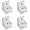 Silver, variant on BE-TOOL Aluminum Alloy Glass Panel Bracket Clamp Glass Clips Glass Holder Glass Panel Bracket for Showers Rooms Kitchens (Large, Silver)