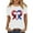 White, variant on Cavosen Patriotic Tops for Women Petite 4th of July Short Sleeve Crew Neck Tops American Flag Print T Shirts Lady XL Red White and Blue Casual Tops Funny Patriotic Tunic Tees 2025 Patriotic Clothes