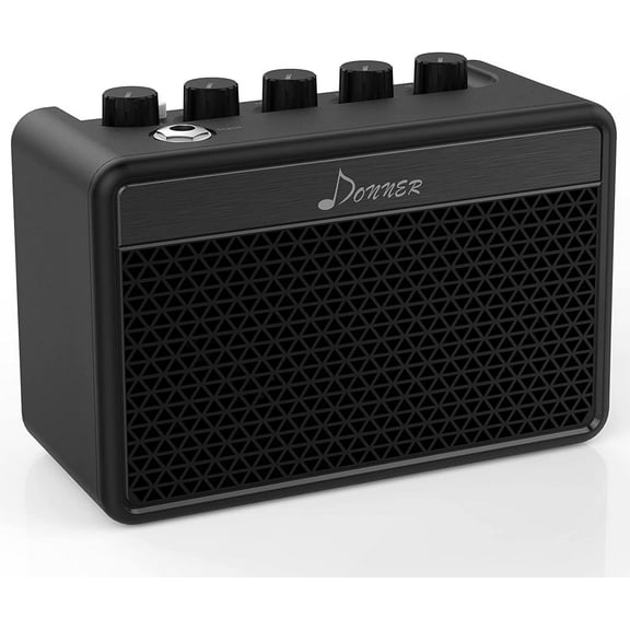 Donner Mini Guitar Amp Small Electric Guitar Amplifier 5W Portable for Desktop Practice with a Retro British Tone DA-10