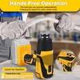thumbnail image 6 of 350W Cordless Heat Gun Compatible with Dewalt 20V Battery, Adjustable Temp 120℉–1110℉, LED Light, Portable Hot Air Gun LCD Digital Display & 4 Nozzles For Shrink Tubing,Crafts,(Tool Only,NO Battery), 6 of 7