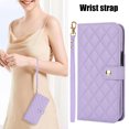 thumbnail image 2 of Allytechgroup Wallet Case for iPhone 7 / 8 / SE 2022 & 2020 with Credit Card Slot, RFID Blocking PU Leather Case with Lanyard & Shoulder Strap & Kickstand Shockproof Bumper for Women Men, Purple, 2 of 8
