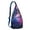 Blue-7, variant on Outer Space Sling Backpack - Galaxy Star Print Crossbody Bag, Breathable Mesh Back Panel for Comfort