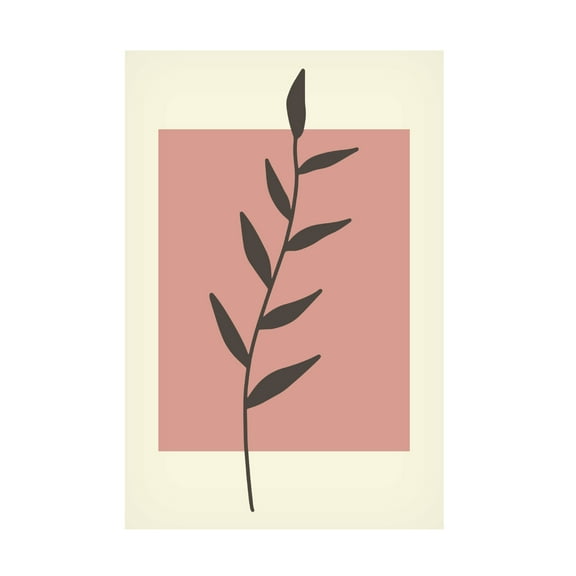 Trademark Fine Art jay stanley Abstract Minimal Plants 1 Canvas Wall Art