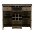 thumbnail image 4 of Furniture of America Bonsall Wood Multi-Storage Buffet in Distressed Walnut, 4 of 5