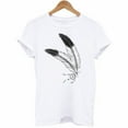 thumbnail image 3 of Tbopshirt Womens Top Fashion Women Short Sleeve T-Shirt Feather Print Casual Top Tee Blouse, 3 of 4