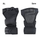 thumbnail image 2 of Toystoory Guantes de entrenamiento de tela para gimnasio, protectores de manos, muñecas y palmas, 1 par de guantes deportivos de medio dedo. Gimnasios en casa SG, 2 of 6