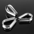 thumbnail image 2 of HUGFEGWE 5Pcs M10 304 Stainless Steel Wire Rope Thimble Rigging for 3/8 Diameter Wire Rope Cable UA824-13024, 2 of 8