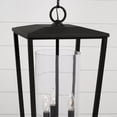 thumbnail image 4 of 3 Light Outdoor Hanging Lantern In Minimalist Style-30 Inches Tall And 12.25 Inches Wide Capital Lighting 948132Bk, 4 of 5