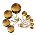 thumbnail image 3 of Juego de tazas medidoras, juego de medición para hornear, cucharas medidoras doradas, profesional para Tazas y cucharas, 3 of 9