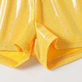 thumbnail image 4 of fatyb Girls Shiny Shorts Summer Elastic Waist Sparkly Dance Shorts Kids Fashion Party Shorts for Girls, 4 of 5