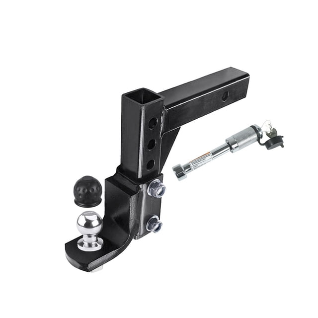 Adjustable 4 Level Trailer 10 Inch Drop Hitch Ball Mount Tow For 2 Inch Receiver RV Parts Camper Caravan Accessories ,Corrosion Resistance