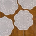 thumbnail image 3 of Heritage Lace Sheer Divine 12 in. Round Doily - White - Set of 4, 3 of 6