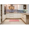 thumbnail image 6 of Ahgly Company Machine Washable Indoor Square Transitional Pastel Pink Area Rugs, 7' Square, 6 of 7
