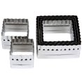 thumbnail image 2 of Ateco Square Pastry Cutter Set - Stainless steel - Double-Sided, 2 of 2