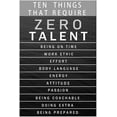 thumbnail image 5 of Inspirational Canvas Wall Art Motivational Painting Positive Entrepreneur Quotes Poster Ten Things That Require Zero Talent Pictures Print Wall Decor Artwork for Bedroom Office Framed 18''x12'', 5 of 6