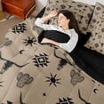 thumbnail image 5 of Feelyou Brown Sheep Skull Twin Bedding Sets 7-Piece for Men, Vintage Western Aztec Bedding Comforter Set, Hippie Bohemian Style Reversible Sheet Sets, Breathable Home Decor, 5 of 8