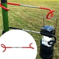 thumbnail image 2 of Percha de camping multifunción para aventuras Silfrae, gancho para usos múltiples, gancho para acampar, linterna rojo, 2 of 9