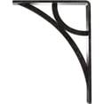 thumbnail image 4 of Ekena Millwork 1 1/2"W x 5 1/2"D x 8"H Galveston Wrought Iron Bracket, (Single center brace), Antiqued Silver, 4 of 8