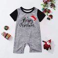 thumbnail image 2 of Baby Deals!Christmas Short Sleeve Family Pajamas Merry Christmas Santa's Hat Pajamas Round Neck Shirts Plaid Shorts Plus Size One Piece Pajamas Christmas Gifts for Baby, 2 of 7
