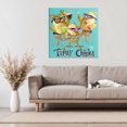 thumbnail image 2 of Stupell Industries Tipsy Chicks Groovy Canvas Wall Art design by Jim Baldwin, 30 x 30, 2 of 7
