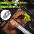 thumbnail image 2 of Cuchara para helado 4 cm, cuchara para helado, porcionador de helado, ábaco para helado profesional, cuchara para crema de aluminio antiadherente (plata), 2 of 5