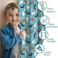 thumbnail image 3 of Blackout Kids Curtains,Halloween Ghosts and Bats Pattern Childrens Insulated Curtains Set Of 2,Bedroom Essentials,Toddler Room Decor 42"x54", 3 of 5