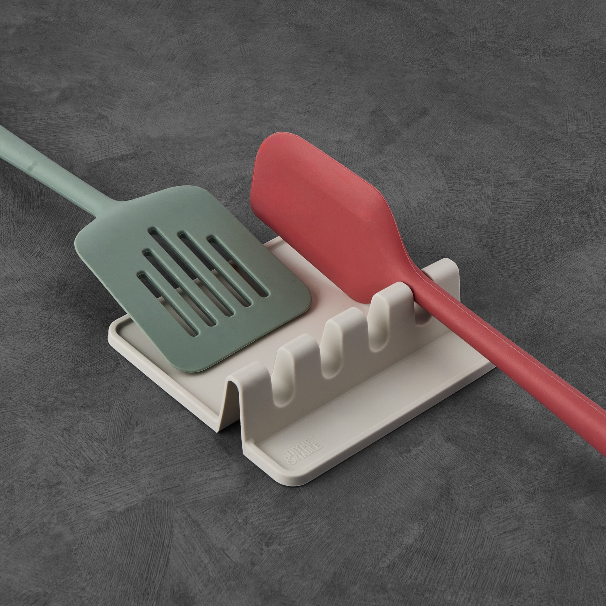 Thyme & Table 4-Slot Silicone Utensil Rest