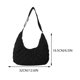 thumbnail image 2 of Bolso casual para mujer con correa ajustable, bolso de mano con entramado rómbico y media luna, 2 of 9